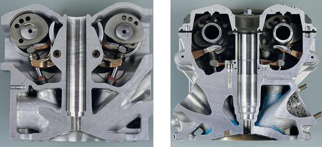 996R desmo left testa right - valve train